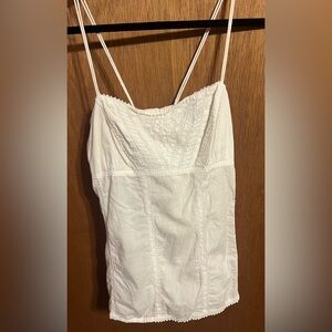 American Eagle Outfitters White Sleeveless Top size 14